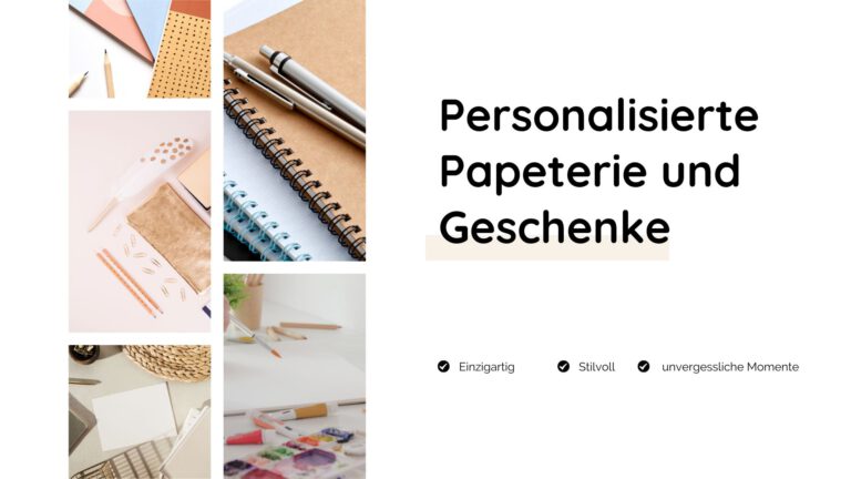 Personalisierte Papeterie und Geschenke von Schachteltante