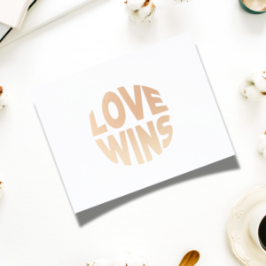 Love Wins Schachtel | Geschenkbox Hochzeit