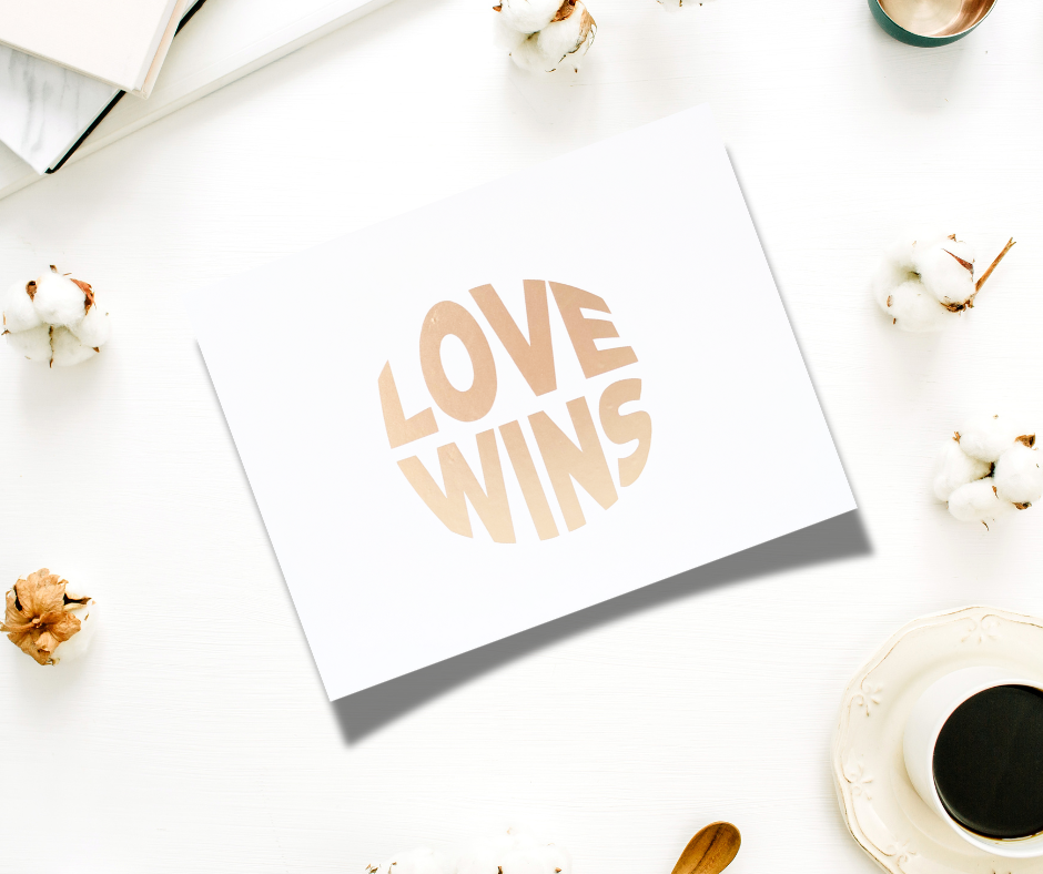 Love Wins Schachtel | Geschenkbox Hochzeit